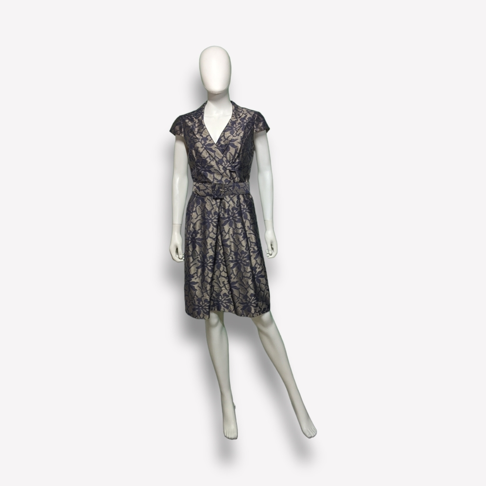Aidan Mattox Dress in Navy Combo, 6
